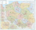 Polen - Postleitzahlenkarte (120 x 100 cm / 1:700.000)