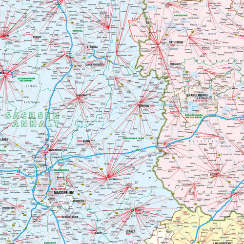 Detailansicht der Region 1 (PLZ 1)