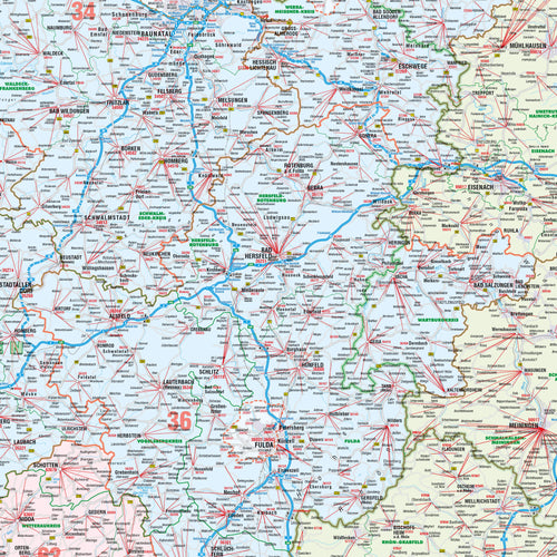 Detailansicht der Postleitzahlenregion 3