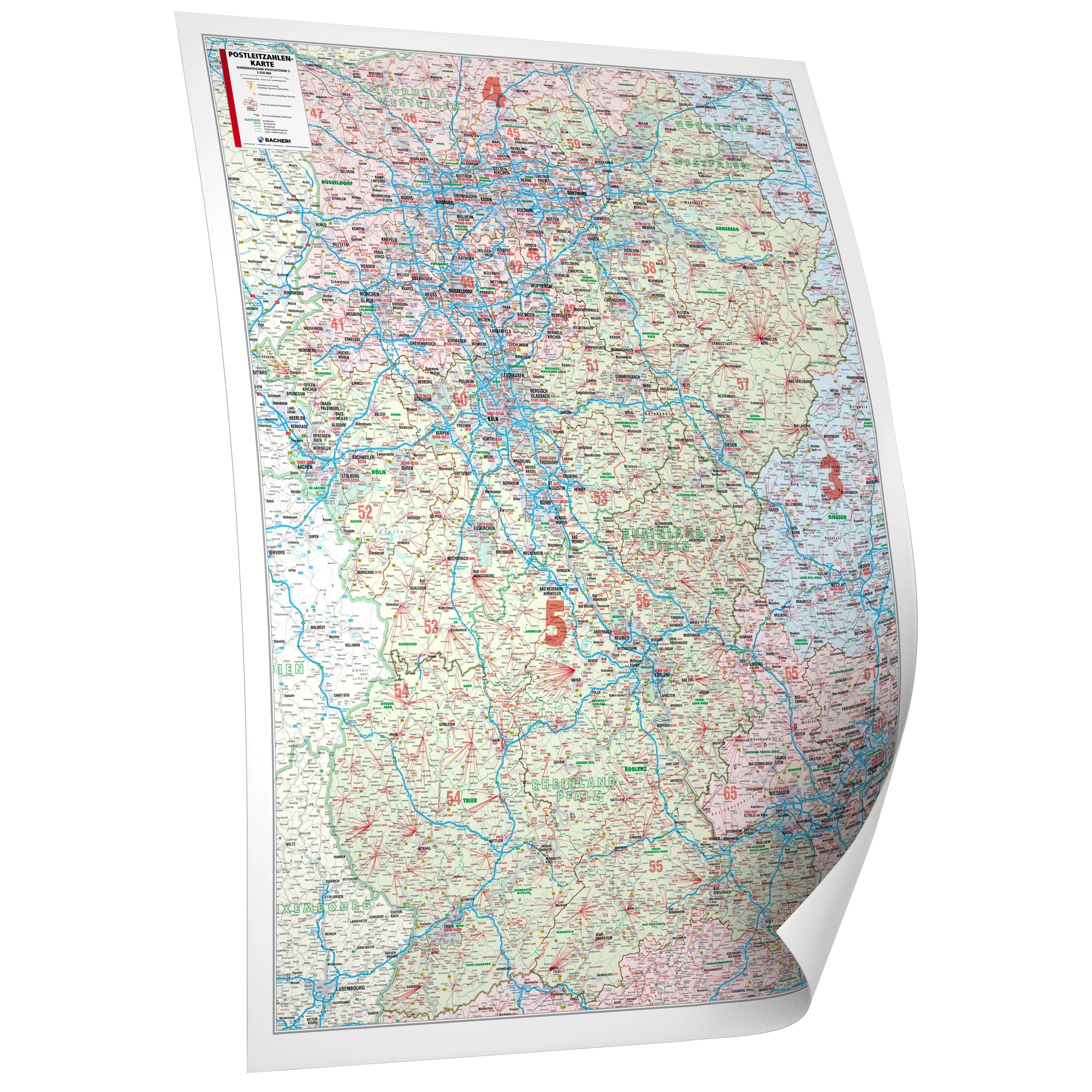 Postleitzahlenregion 5 als Landkarte