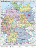 Politische Landkarte von Deutschland