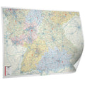 Süddeutschland Postleitzahlenkarte 220x151cm