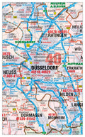 Postleitzahlenkarte vom Stadtkreis Düsseldorf