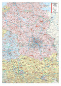 Postleitzahlenkarte Regierungsbezirk Brandenburg