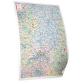 Hessen - Postleitzahlenkarte (wählbares Format)