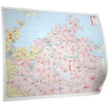Mecklenburg-Vorpommern - Postleitzahlenkarte (138 x 102 cm / 1:200.000)