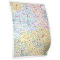 Sachsen-Anhalt - Postleitzahlenkarte (102 x 128 cm / 1:200.000)