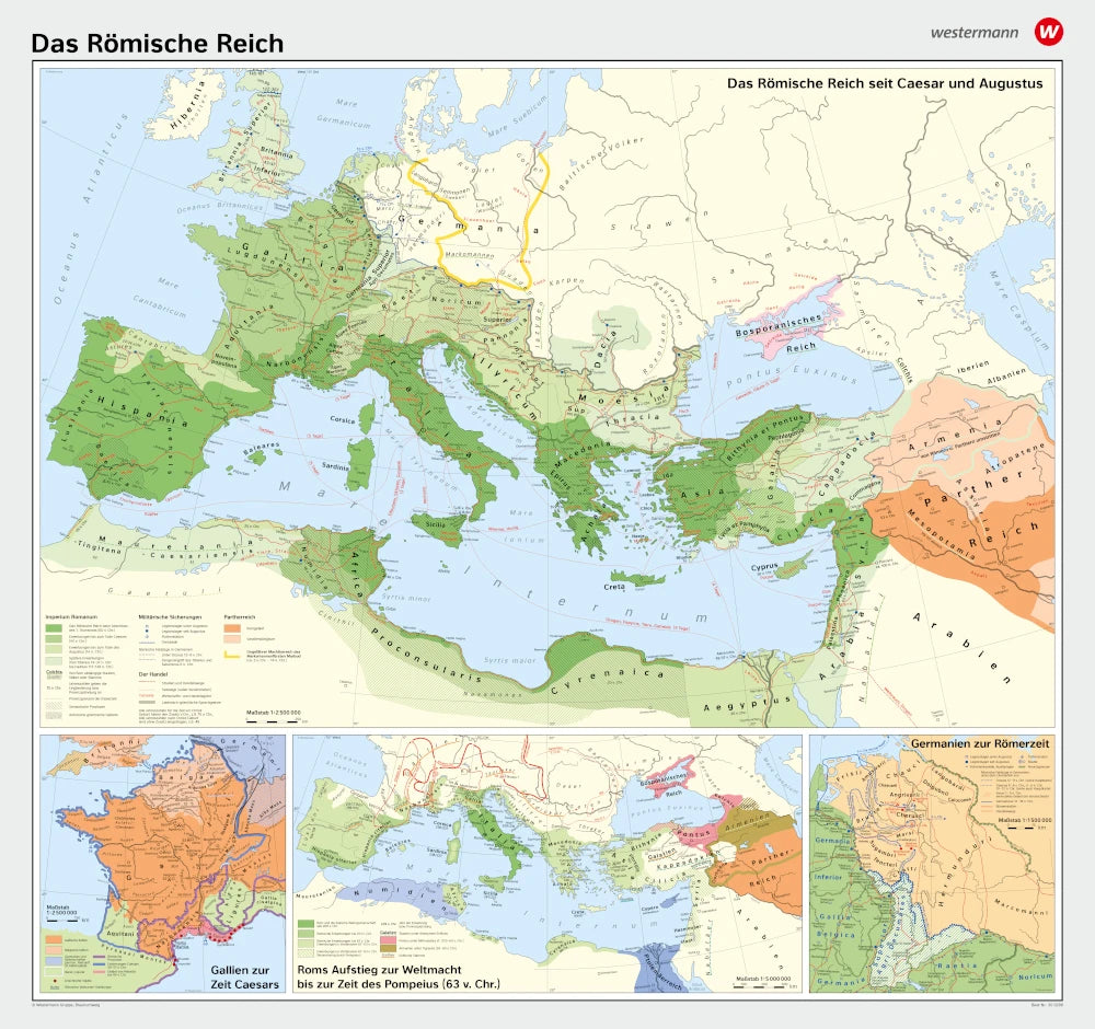 Schulwandkarte - Römisches Reich