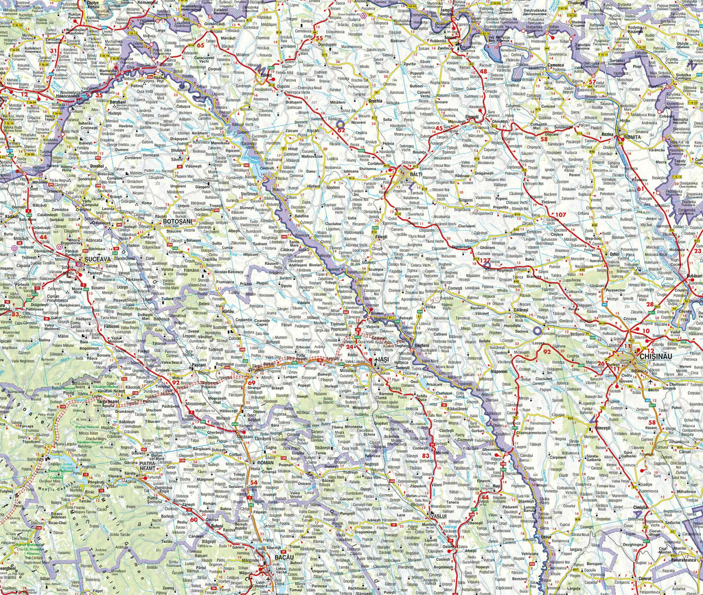 Ausschnitt der Rumänienkarte