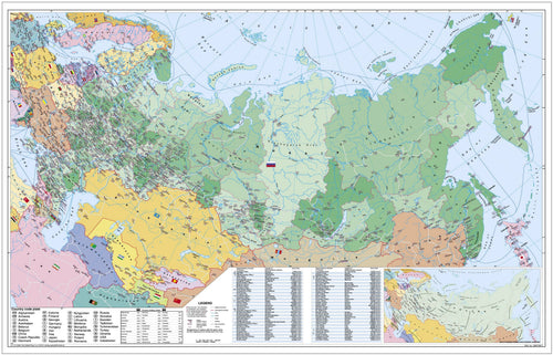 Postleitzahlenkarte von Russland