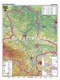 Sachsen-Anhalt - Schulwandkarte - physisch (wählbares Format)