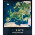 Satelliten Karte Europa und Nordafrika 61x67cm