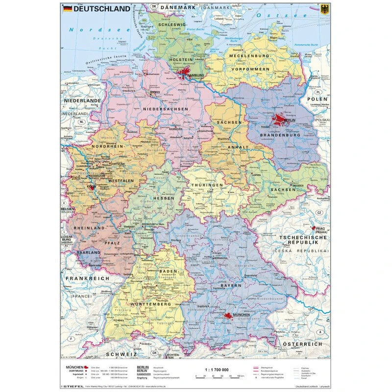Politische Schreibunterlage von Deutschland