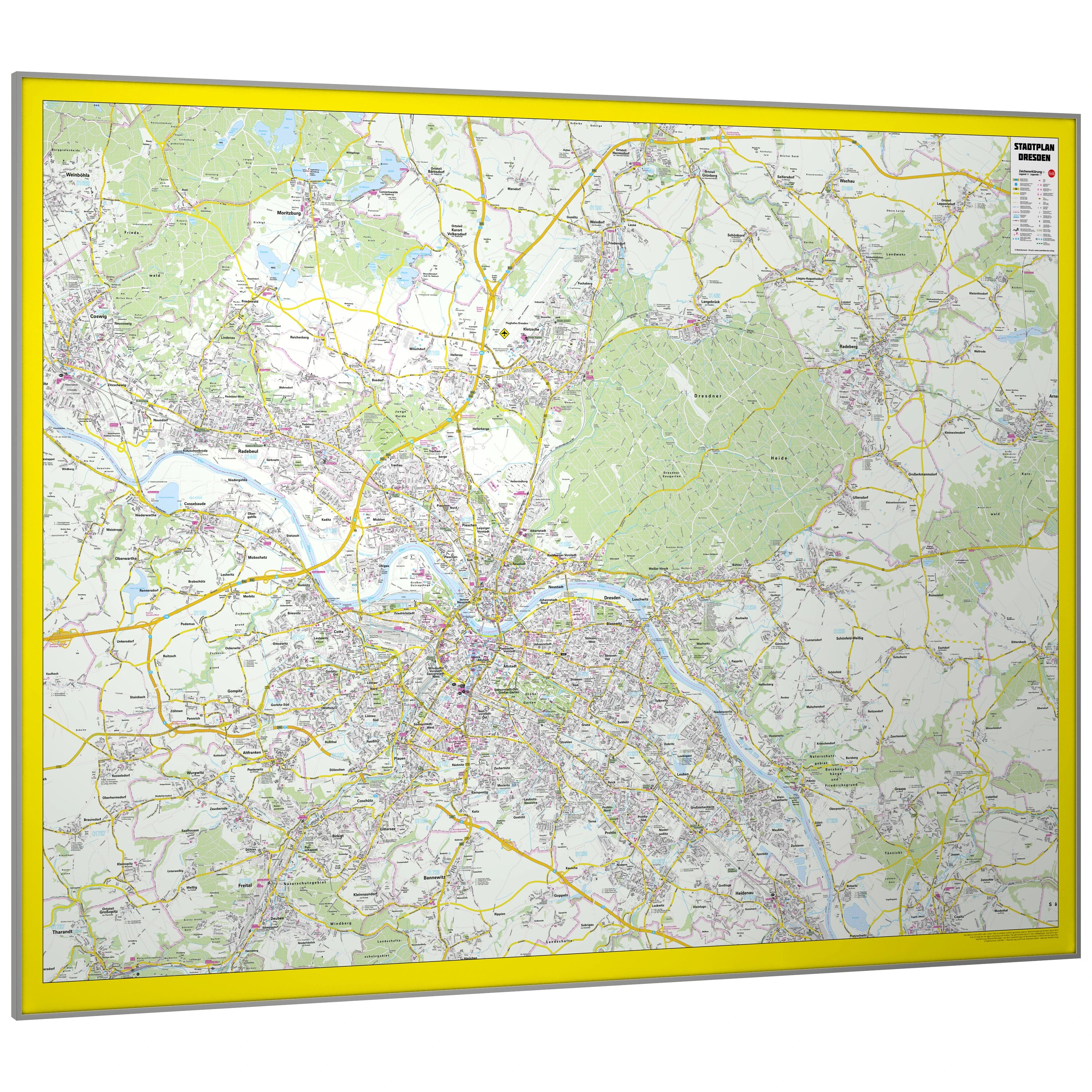 Dresden - Stadtplan (158 x 121 cm / 1:20.000)
