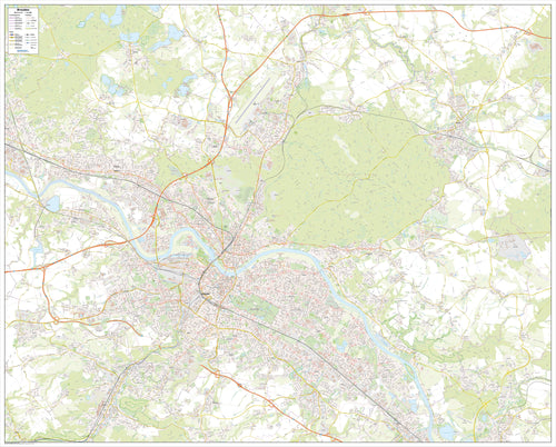 Dresden - Stadtplan (182 x 147 cm / 1:16.000)