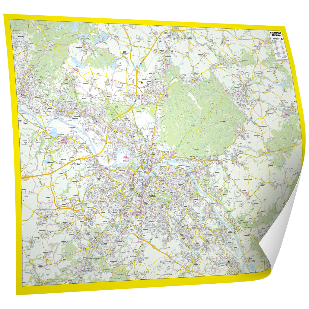 Dresden - Stadtplan (158 x 121 cm / 1:20.000)