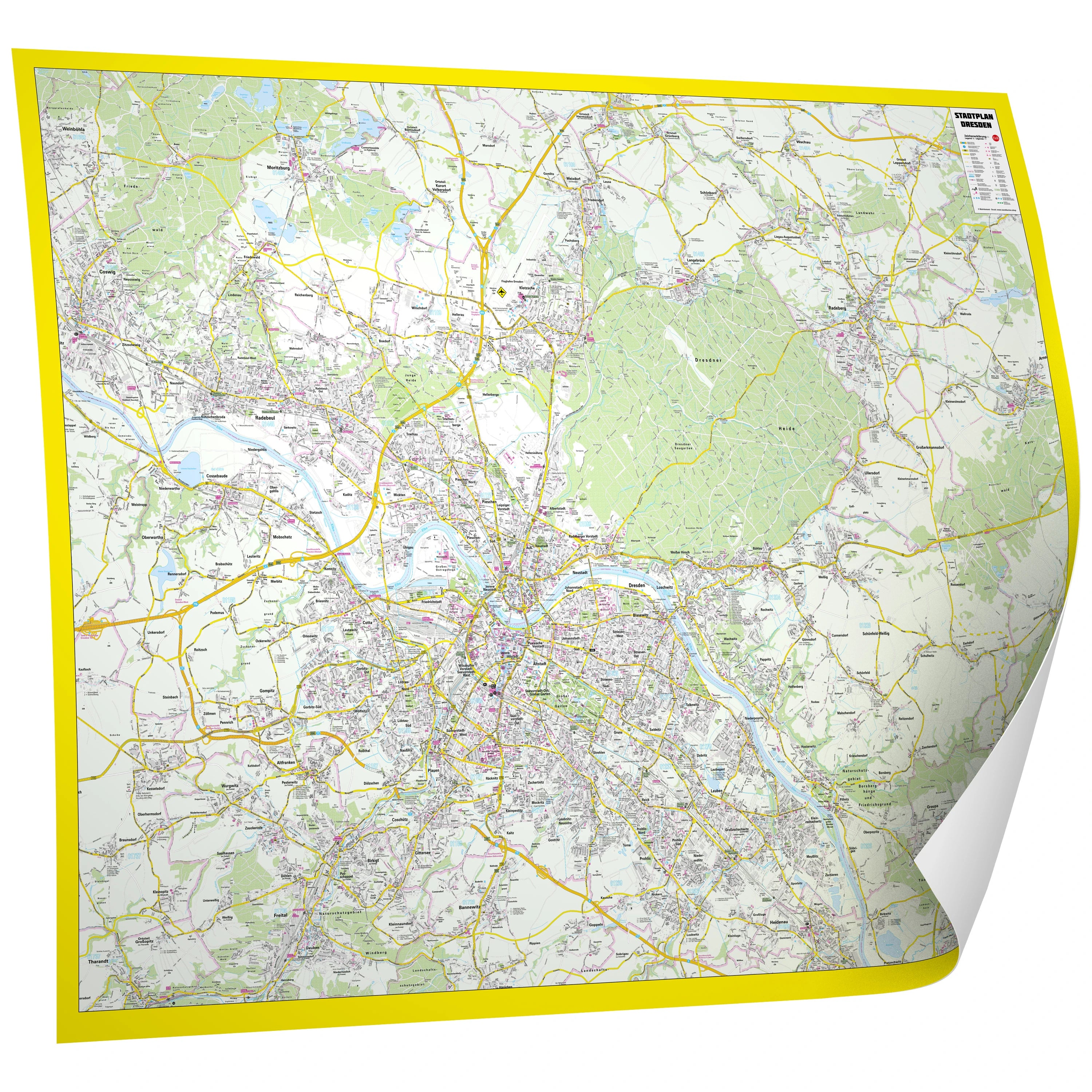 Dresden - Stadtplan (158 x 121 cm / 1:20.000)