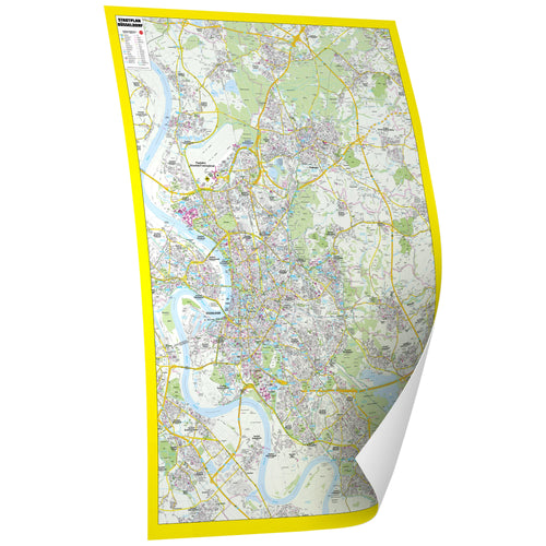 Stadtplan Düsseldorf 100x138 cm