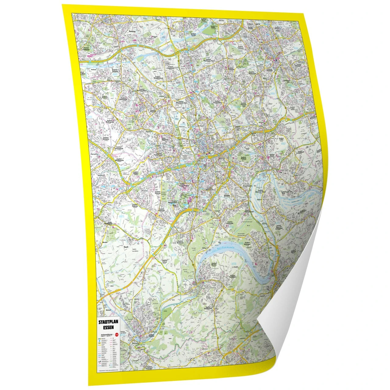 Stadtplan Essen 92x109 cm