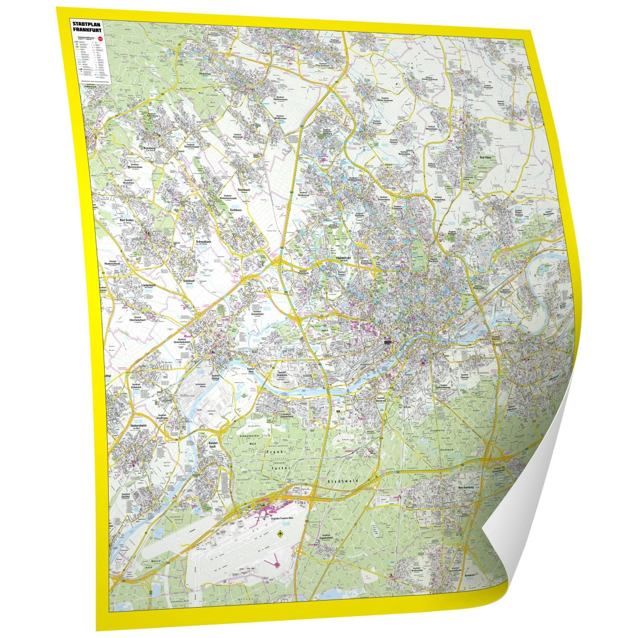 Frankfurt - Stadtplan (125 x 126 cm / 1:20.000)