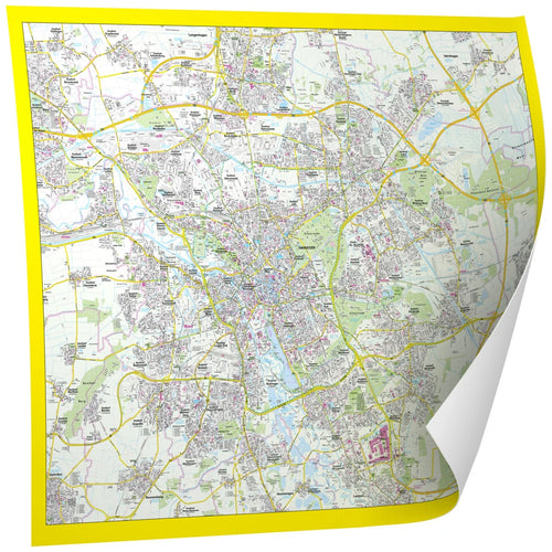 Der Stadtplan Leipzig als Poster