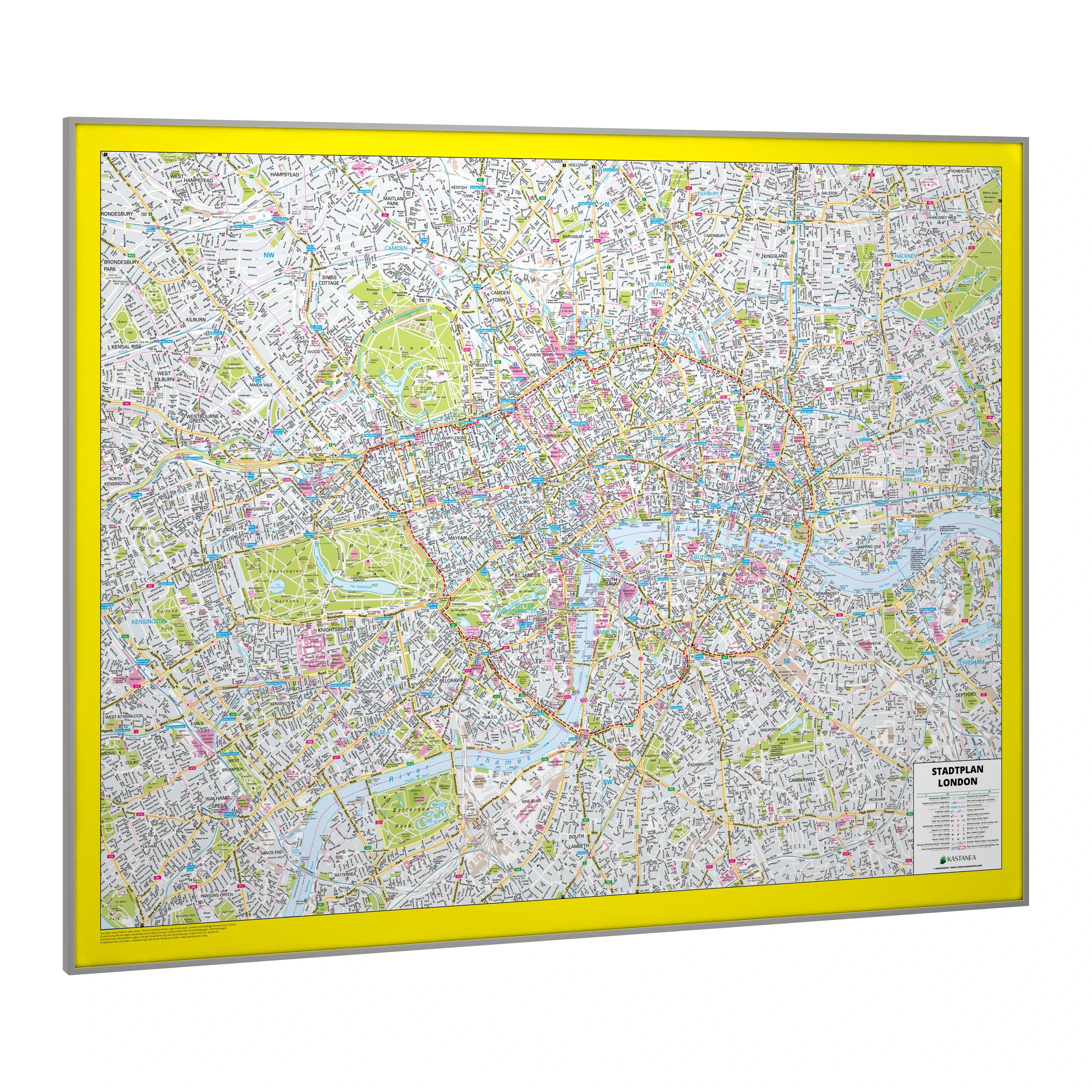 London - Stadtplan (120 x 92 cm / 1:15.000)