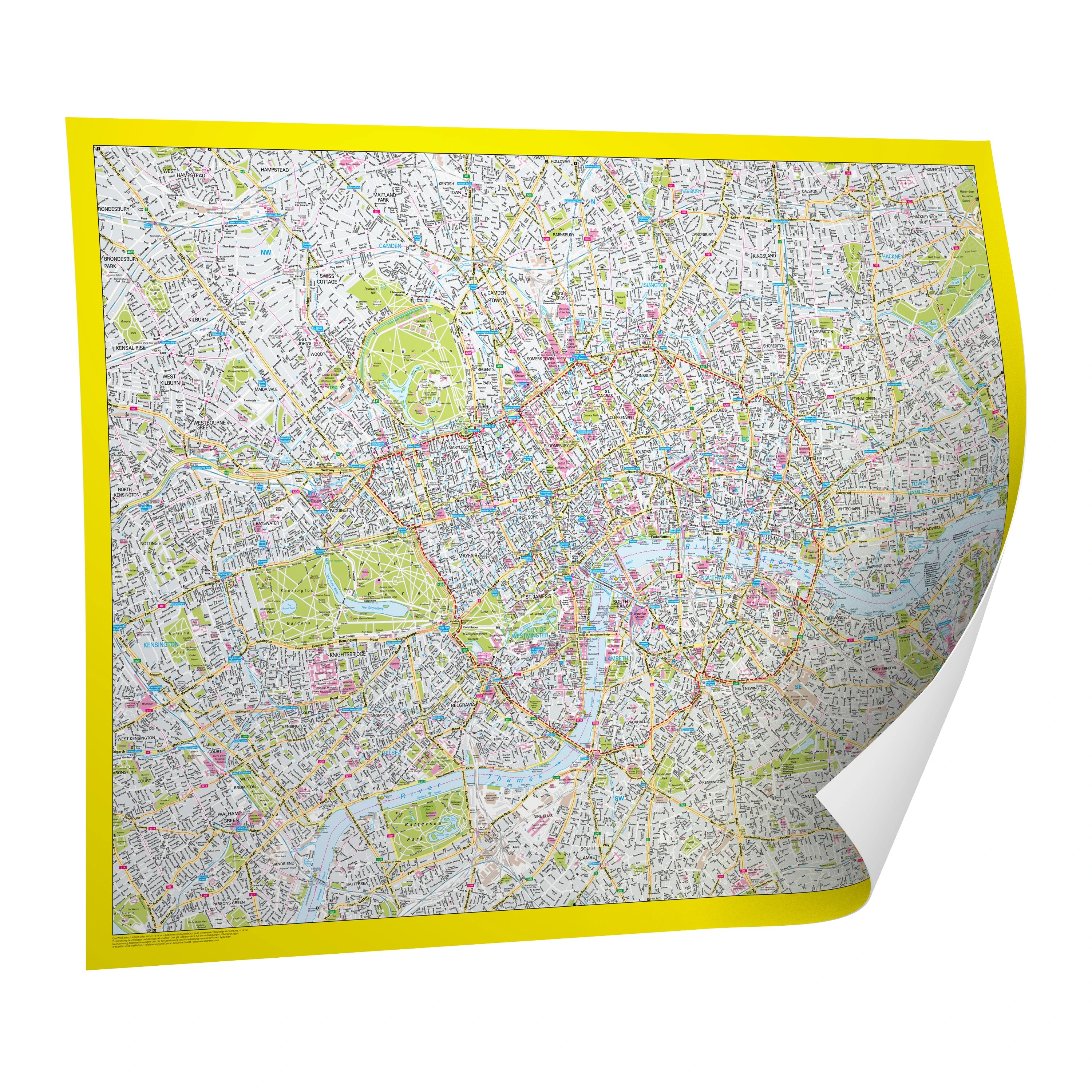 London - Stadtplan (120 x 92 cm / 1:15.000)