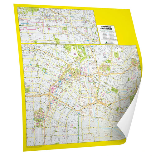 Stadtplan Los Angeles 120x128 cm