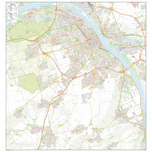 Stadtplan Mainz 105x110cm