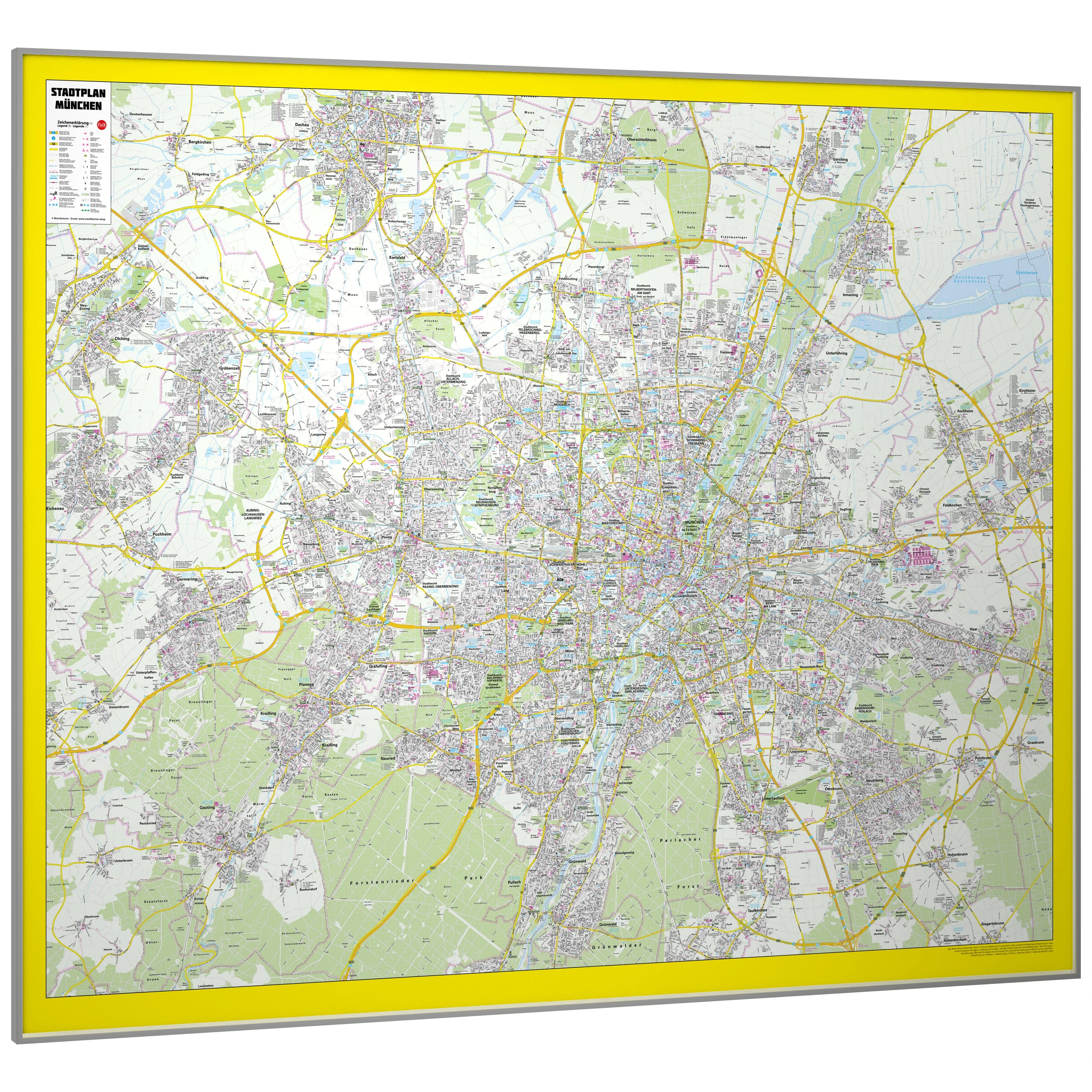München - Stadtplan (143 x 115 cm / 1:25.000)