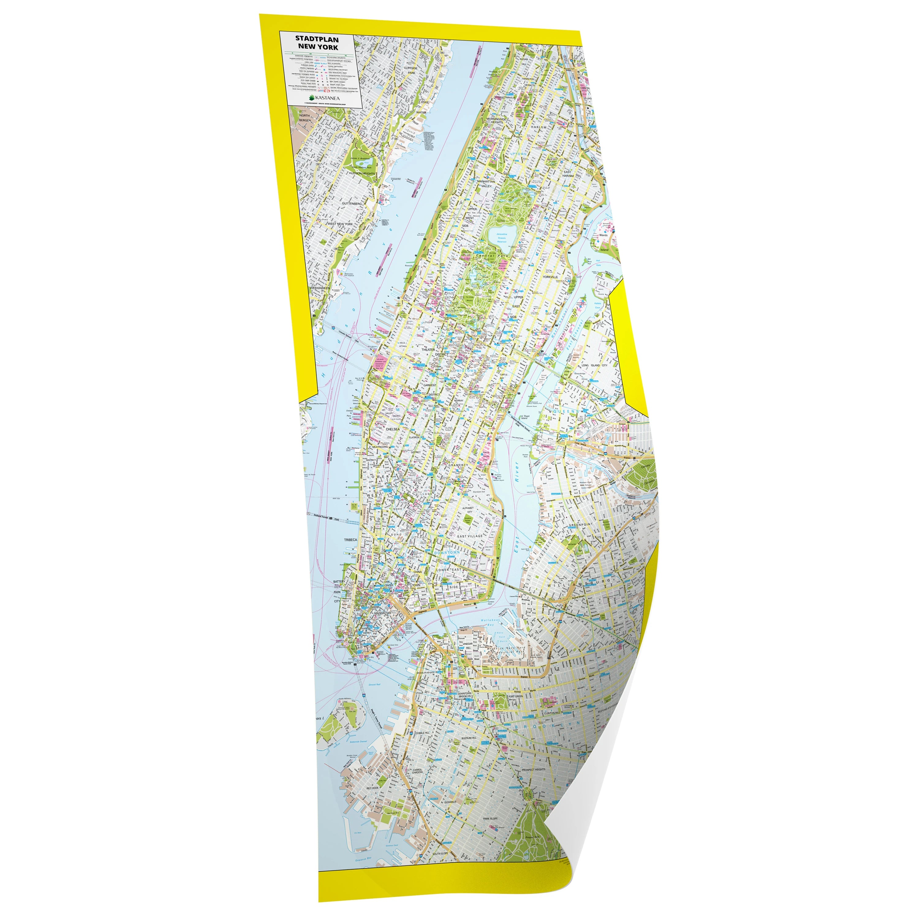 Stadtplan New York 55x135 cm