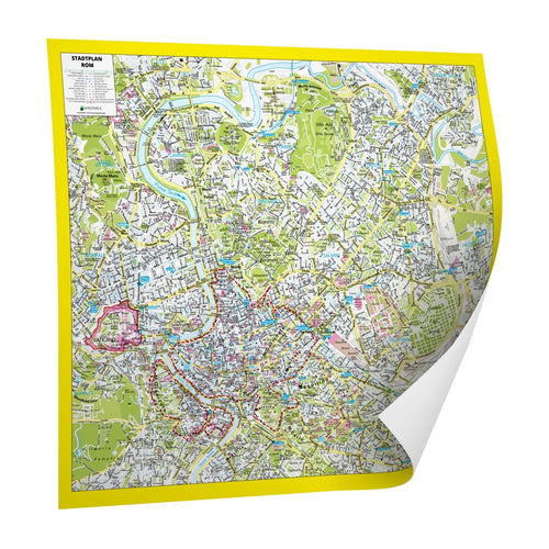 Stadtplan Rom 112x103 cm