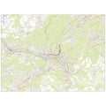 Stadtplan Saarbrücken 120x160cm