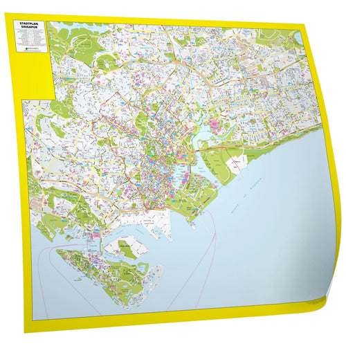 Stadtplan Singapur 130x115cm