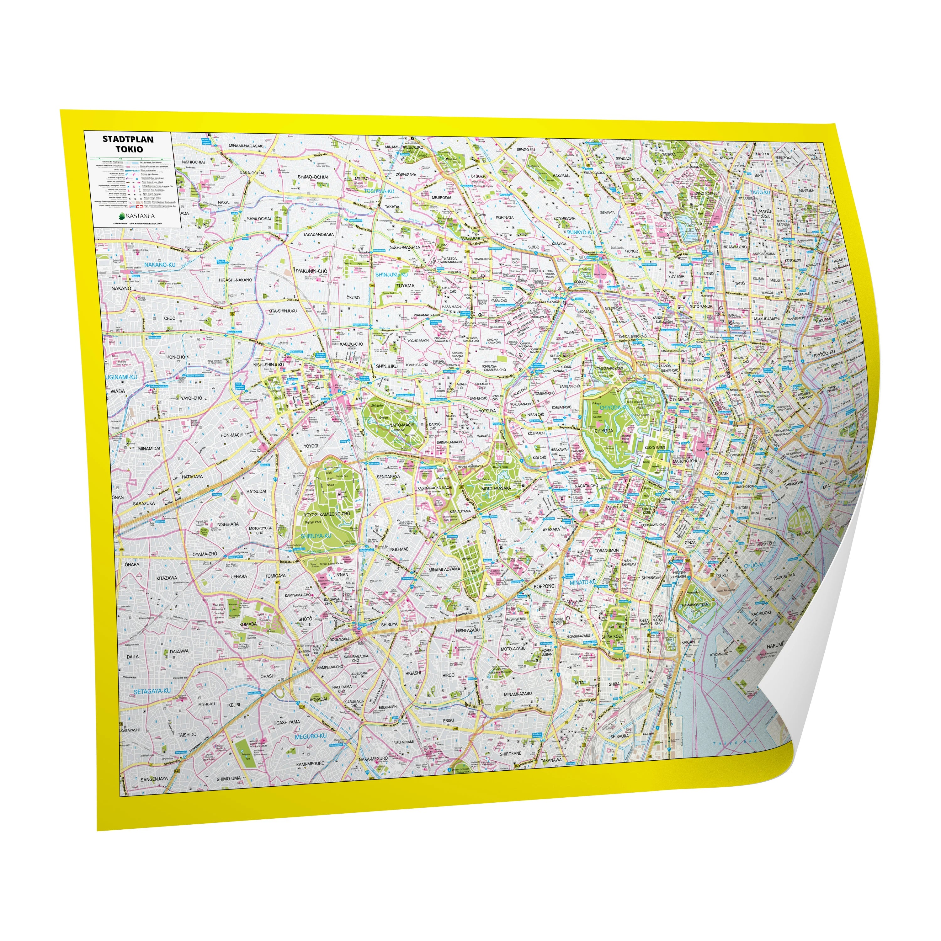 Tokio - Stadtplan (120 x 92 cm / 1:15.000)