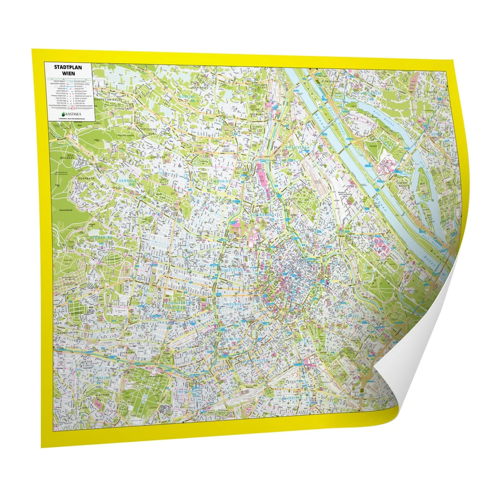 Stadtplan Wien 120x92 cm