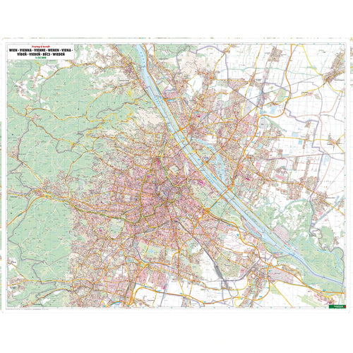 Stadtplan Wien 124x98cm