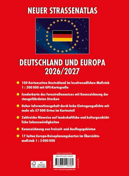Straßenatlas Rückseite