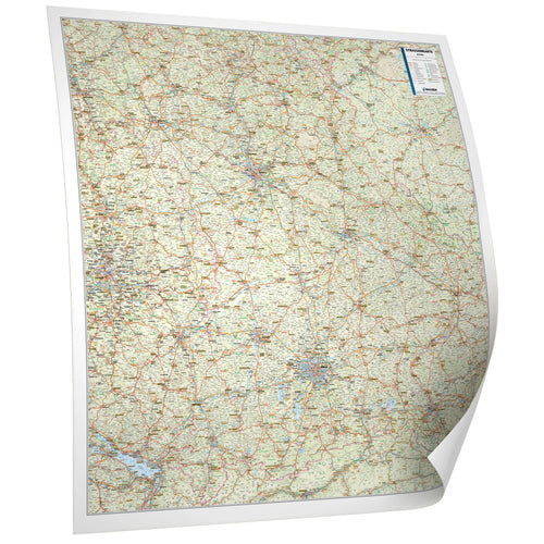 Bayern - Straßenkarte (wählbares Format)