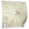 Brandenburg und Berlin - Straßenkarte (108 x 108 cm / 1:250.000)