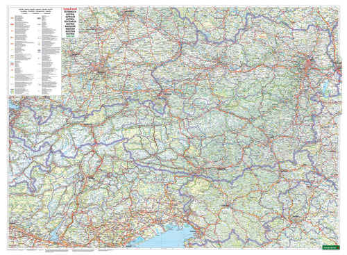 Straßenkarte von Österreich in der Gesamtübersicht