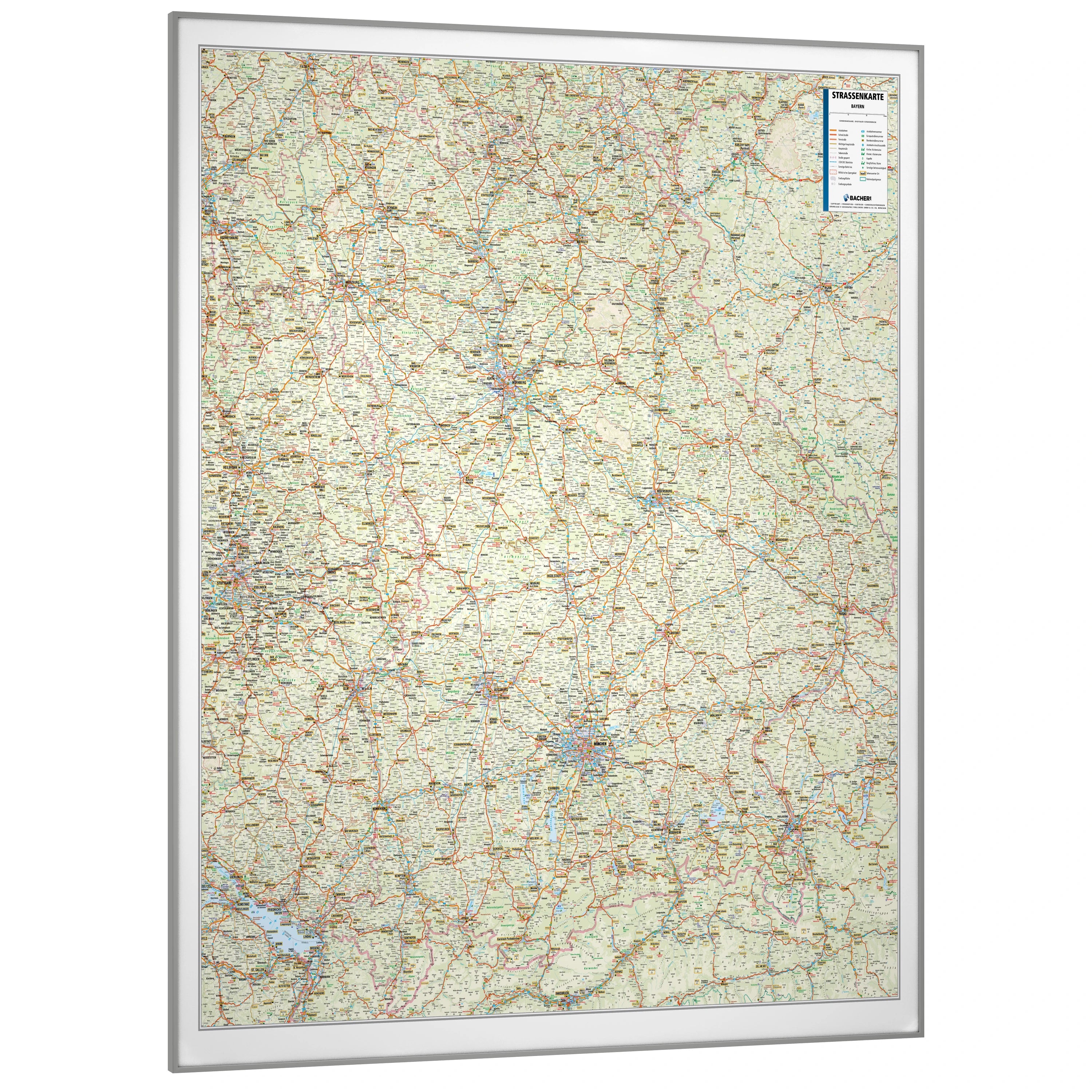 Sachsen-Anhalt - Straßenkarte (105 x 136 cm / 1:200.000)