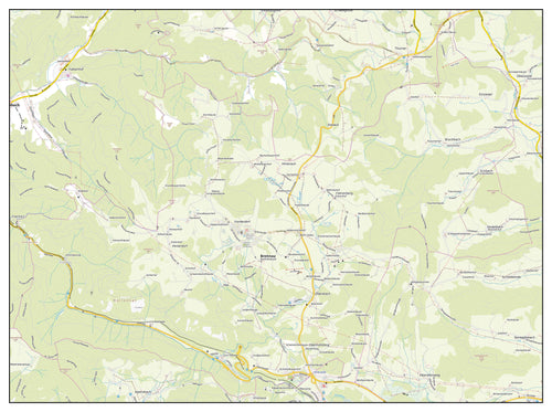 Gemeinde Breitnau (Gemeindenummer: 08315016) - Topografische Karte (59 x 44 cm)