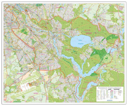Berlin - Treptow-Köpenick - Stadtplan (120 x 100 cm / 1:20.000)
