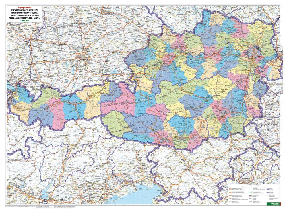 Verwaltungskarte von Österreich