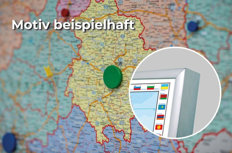 Welt - politisch (137 x 89 cm / 1:33.000.000)