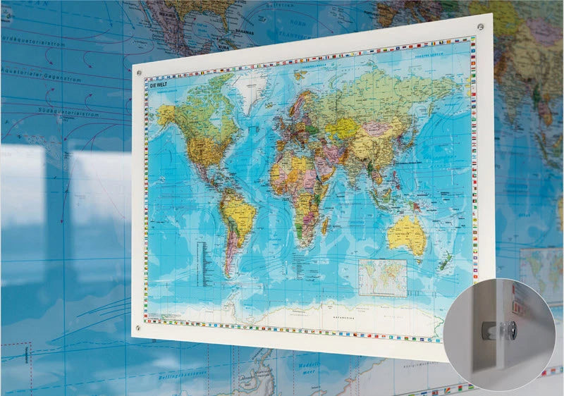 Welt - politisch (95 x 62 cm / 1:46.000.000)