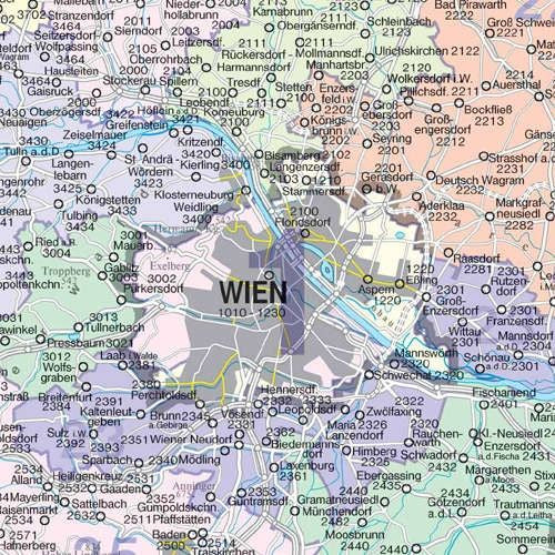Postleitzahlenregion von Wien