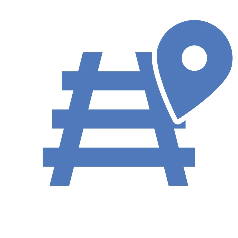 Eisenbahnlinien Landkarten