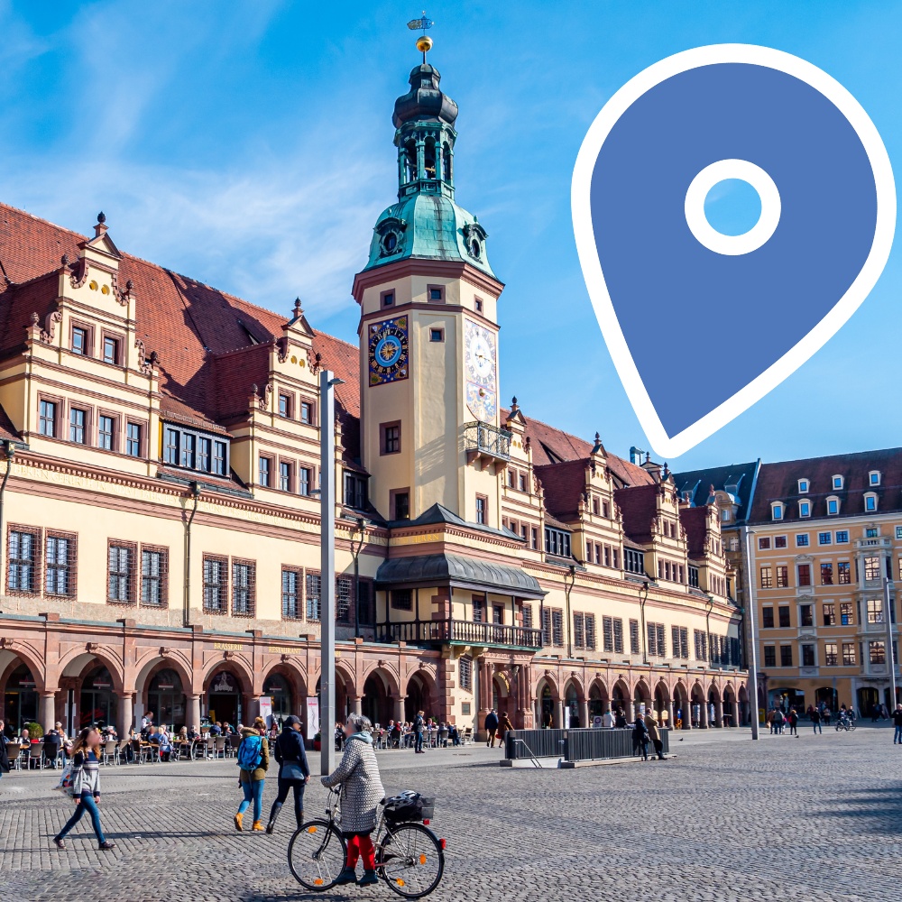 Landkarten von Leipzig